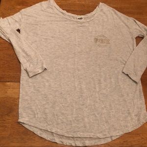 Pink long super soft long sleeve top very nice XS